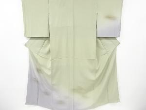 未使用品　仕立て上がり　金彩芝草模様一つ紋訪問着